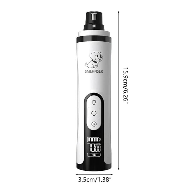 Elektrisk klo-trimmer for kjæledyr - stille og skånsom for små og mellomstore hunder og katter