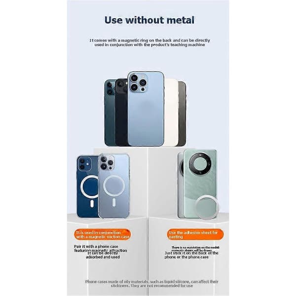 Magnetisk Selfiepåle 360° Rotation Telefonstativ med Fjärrkontroll Utdragbart Mag Stativ för iPhone