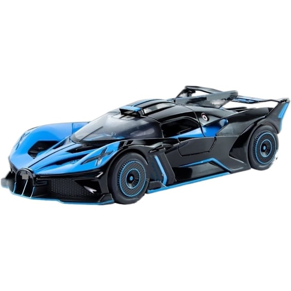 Diecastbil för Bugatti Bolide Supercar Metallfordon Racing 1:24 Legering Modellbil Miniatyr Diecast