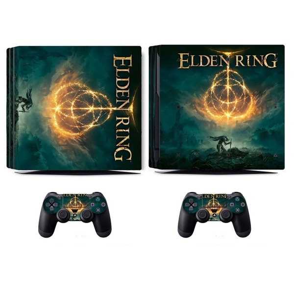 Play Station 4 Pro Elden Ring -tarra - Yhteensopiva PS4PRO:n kanssa - Kannen mukauttamiseen Konsoli - Irrotettava vinyyli - HD-laatu Style08