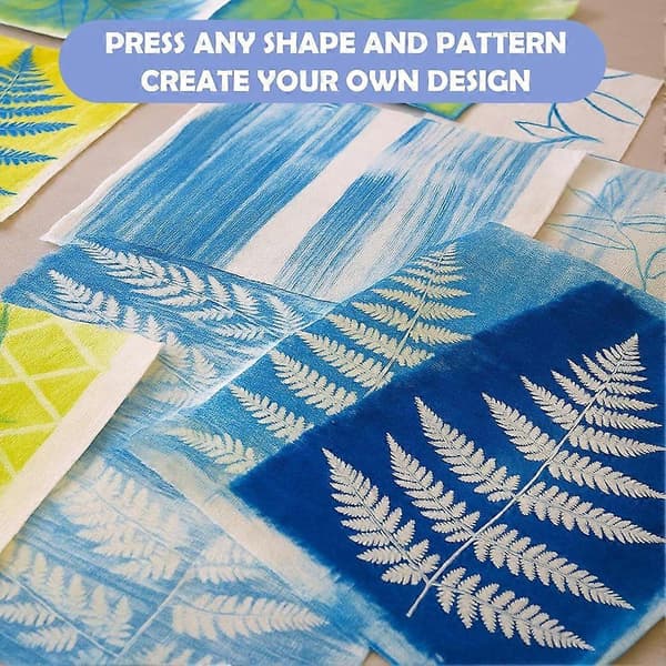 Gelprintpude med børste - Genanvendelig gelplade til monotryk, stemplingstekstur til begyndere, kunstnere og terapi