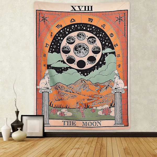Sevenstars Tarot -seinävaate Tähti-seinävaate Keskiaikainen Eurooppa Ennustaminen Seinävaate Seinäkoriste
