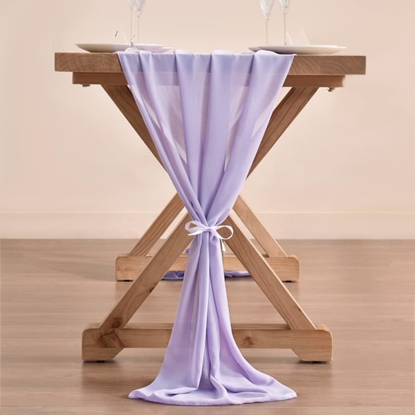 10ft Terrakotta Chiffon Bordsløper 29x120 Tommer Brylløpsløper Tynn Thanksgiving Jul Brudedusj Dekorasjoner