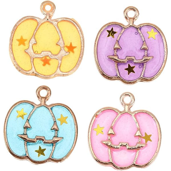 40 kpl kurpitsa riipus merenneito tarvikkeet rannekoru Charms avaimenperät askarteluun korujen valmistus helmet korujen valmistus tarvikkeet Halloween