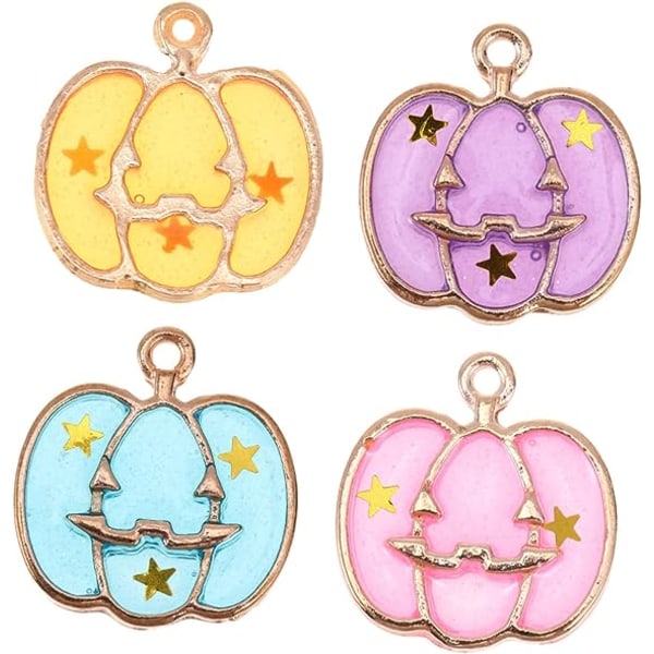 40 st pumpa berlock sjöjungfru accessoarer armband för charms nyckelkedjor för hantverk smycken gör pärlor smycken gör tillbehör halloween