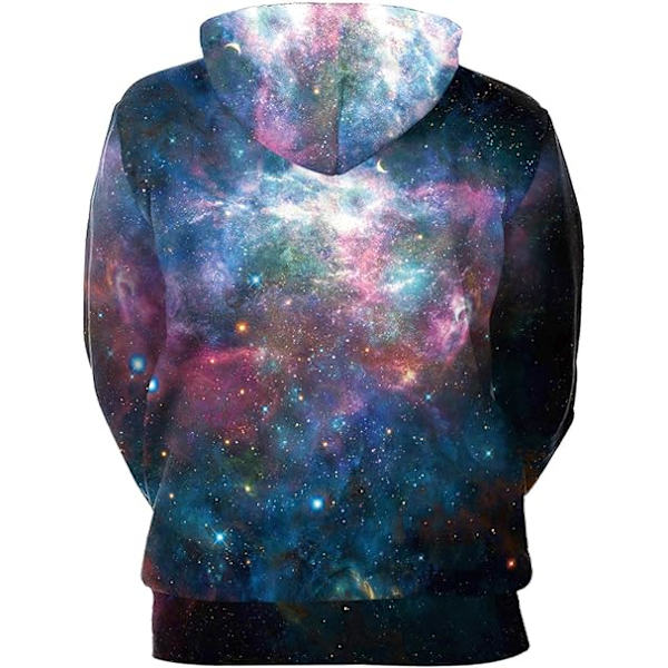 Herr långärmad huvtröja Halloween rolig besättning hals sweatshirt med känguruficka jul flerfärgad 3D-tryck tröja tröja（Storlek：M） Style05 M