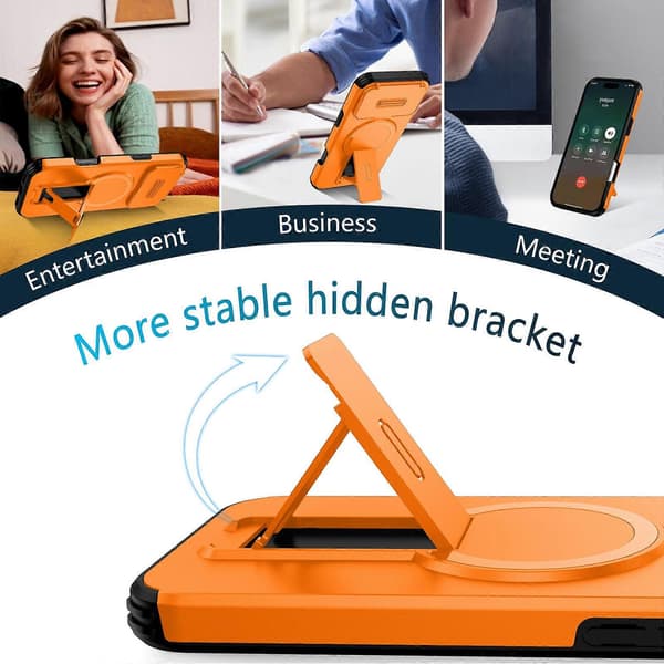 2-in-1 Magnetic Flip Stand Shockproof Case Compatible with iPhone 17 Air