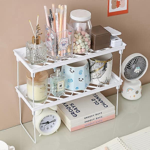 Large Stackable Storage Shelf Multifunctional Organizer