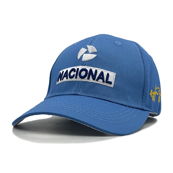 Ny Ayrton Senna racingfører mote brodert hatt utendørs solbeskyttelse team baseballcaps Blue