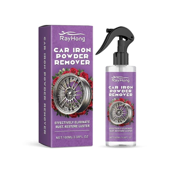 Premium Hjul Rustfjerner Spray - 100 ml Effektiv Fælg Rustrenser & Polermiddel, Nem Anvendelse, Langvarig Beskyttelse til Biler & Cykler
