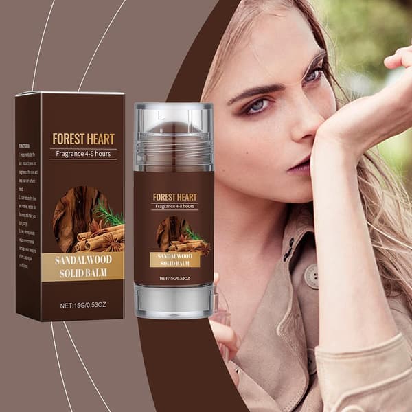 Sandeltræ Fast Parfume - Skovhjerte Duft 4-8 timer - Netto: 15g/0.53oz C1E1