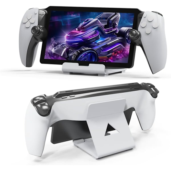 Håndholdt Spilkonsol Holder Tablets Stativ, Tablet Stativ til PlayStation Portal/til Rog Ally Spilmaskine Tablet Stativ Holder Tilbehør (hvid)