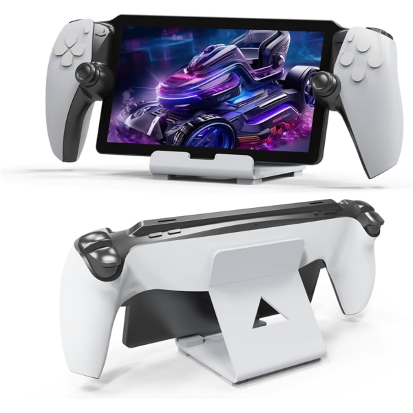 Håndholdt spillkonsollholder Tabletter Stativ, Tablettstativ for PlayStation Portal/for Rog Ally Spillmaskin Tablettstativ Holder Tilbehør (hvit)