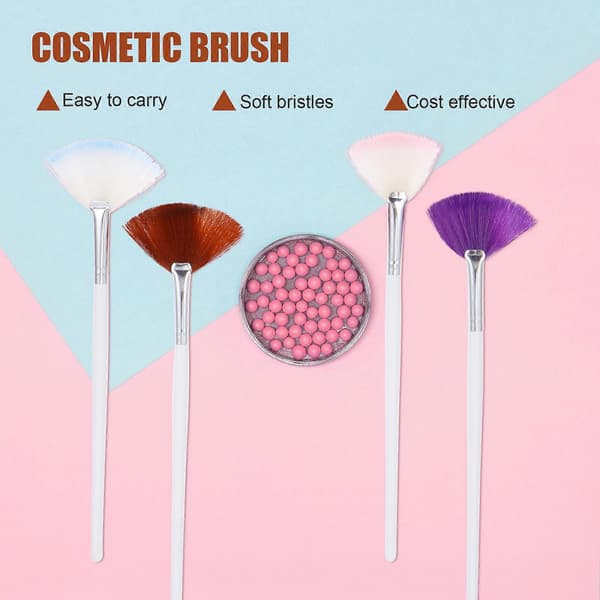 Ansigt Makeup Børste Vifte Maske til Anvendelse i Ansigtet 32 Stk. Sæt Assorteret