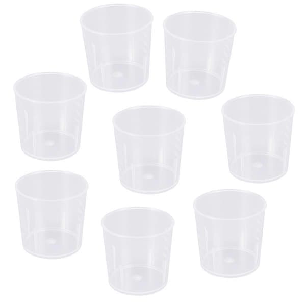 30 st 30 ml graderade mätkoppar transparenta plastmätverktyg