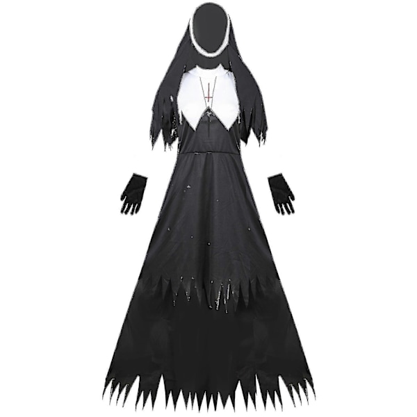 Nunna-asu Cosplay Vampyyri Paholainen Asu Puku