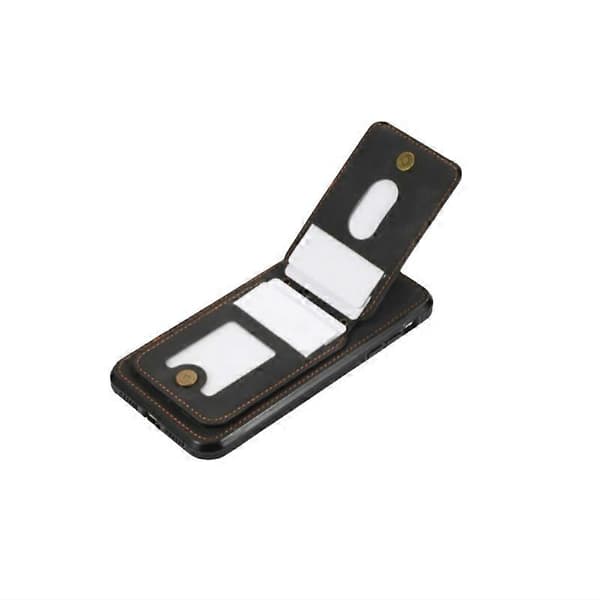 3-in-1 PU Leather Case Compatible with iPhone 17 Card Holder & Crossbody Strap