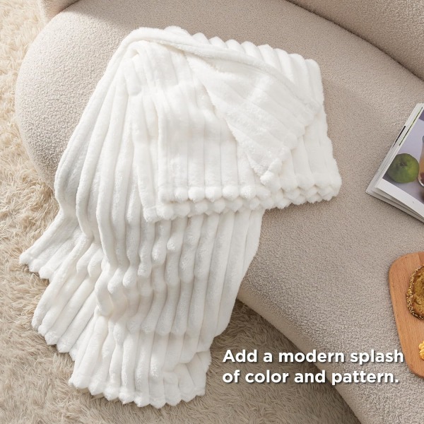 Fleece Twin filt för soffa - Supermjuka mysiga filtar för kvinnor, söt liten filt för flickor, 60x80 tum