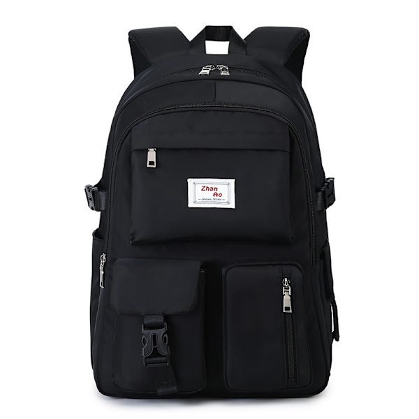 Large Capacity Backpack, Multi-Pocket Backpack Waterproof School Backpack - Black