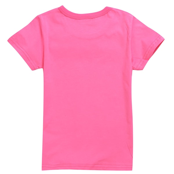 Sprunki T-shirt för pojkar barn Sprunki skjorta för fans presentfigur tryckta småbarn t-tröjor Sprunki Merch Studenttoppar Pink 130cm