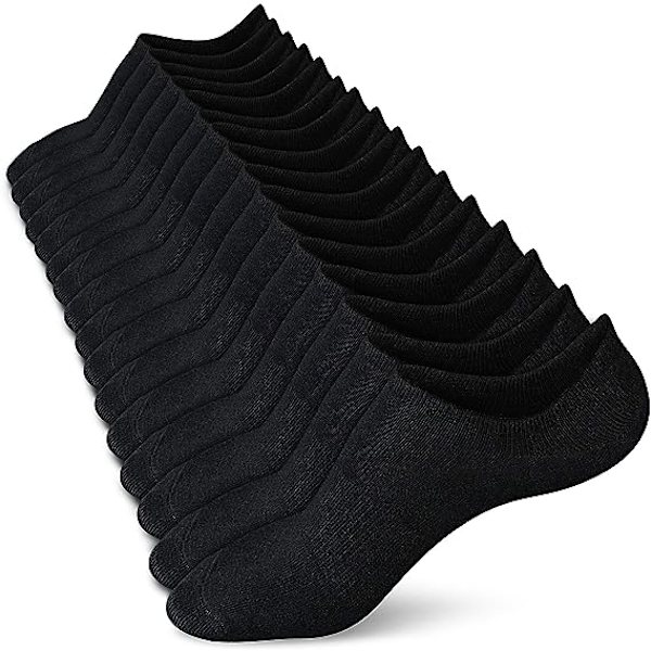 No Show Socks Women Low Socks Non Slip Flat Boat Line 8 Pairs