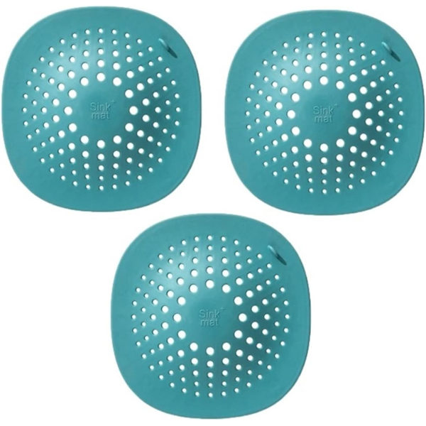 3PCS Husholdnings Kjøkkenvask Filter Dusj Avløp Hår Catcher Stopper Bad Gulvavløp Deksel Universal Anti-Clogging Vask Sil