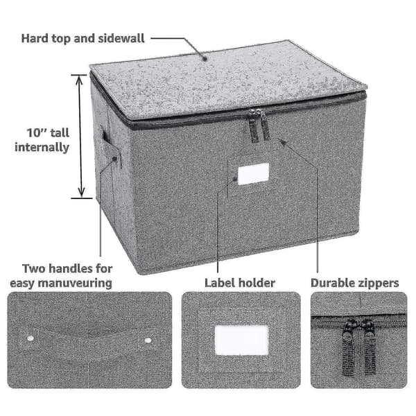 Wine Glass Storage for 12 Wine Glasses or Foldable Wine Storage Box also Usable for Clothes Shlm