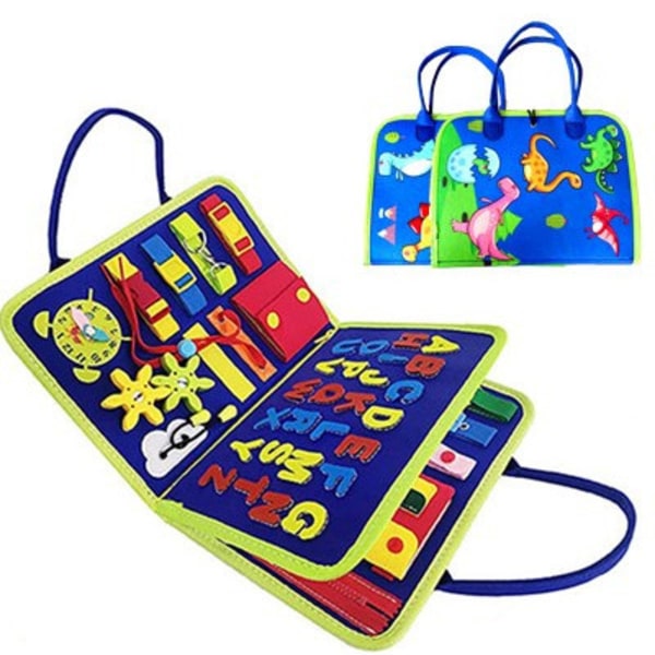 Busy Board för småbarn 5 lager, aktivitetsbräda, Montessori leksak baby från 1 2 3 4 5 år flicka pojke, pedagogisk sensorisk leksak, motorikbräda Model G 22*28cm