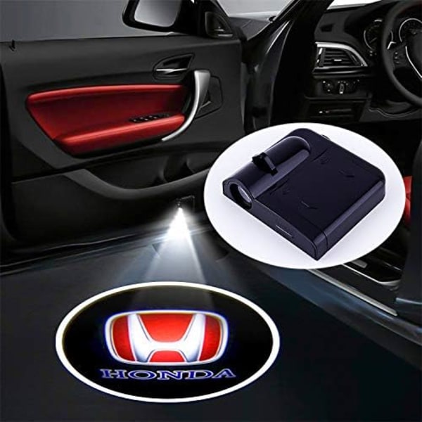 2 kpl Honda-autojen langattomia auton oven logovaloa LED HD Tervetuloa Kohteliaisuus Ghost Shadow Projektori Lamppu sopii Honda-autoihin
