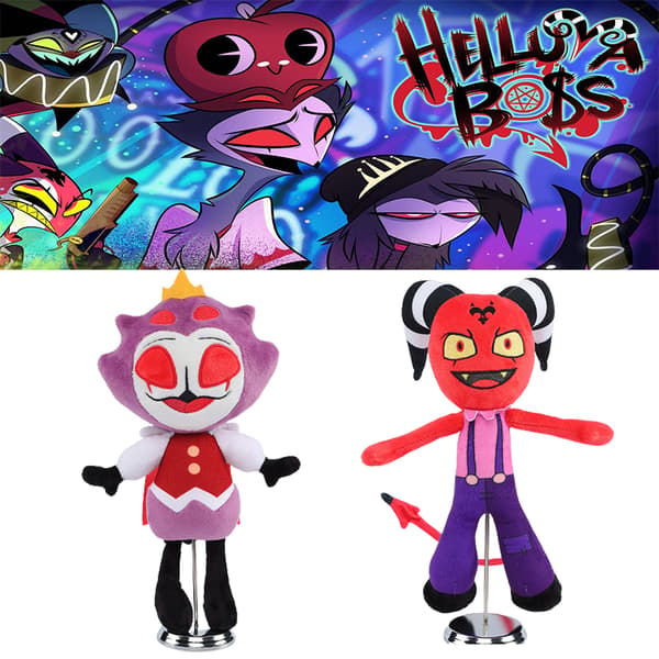 Bonnie D Boss Helluva Erhart Helluva Plyslegetøj bløde fyldte dukker Gaver Purple