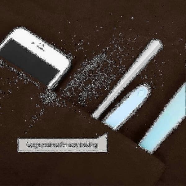 Justerbart unisex-forkle med to lommer, bomullsmateriale for kjøkken- og matlagingsaktiviteter