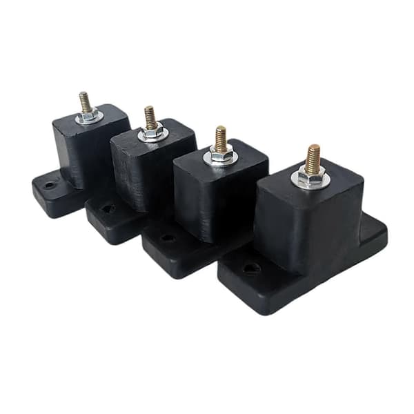 4x Luftkonditionering Utomhusenhet Svart Antivibrationsplatta Gummifäste