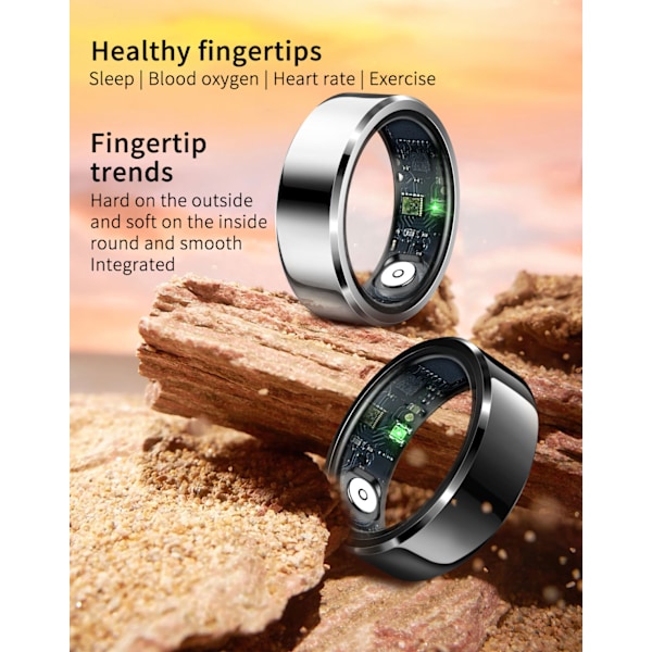Smart Ring (Guld, 8/9/10/11/12 Extra Large) Gold No. 12/25 inches