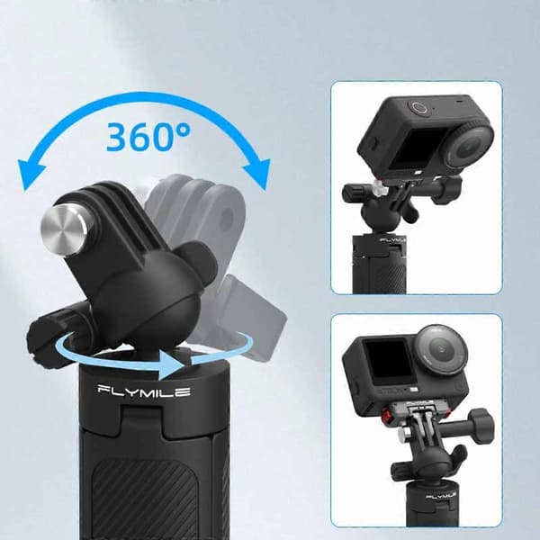 Extendable Tripod Compatible with DJI Pocket 3 and Action 6/X5/X4 — 18.6 Telescopic Selfie Stick