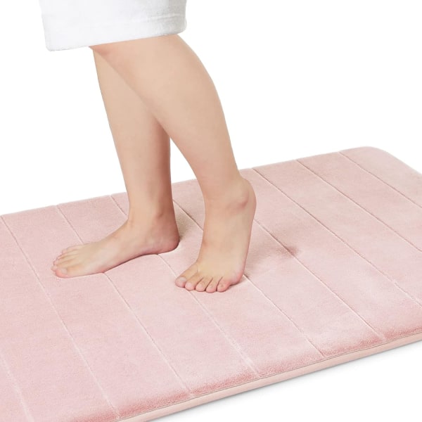 Thick Soft and Non-Slip Bathroom Rugs 24" x 17",Super Water Absorbent & Machine Washable Floor Bath Rugs for Bathroom,Memory Foam Bathroom Mat