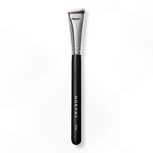 Liten platt vinklad konturborste för precisionsmakeup, 1 styck