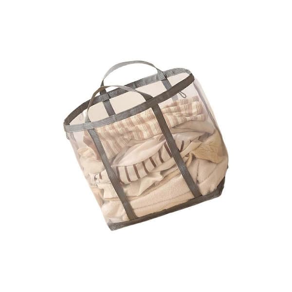 Large Foldable Laundry Basket with Handles Polyester Collapsible Laundry Hamper, 40 x 40 x 26