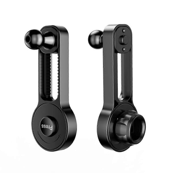Car Extension Base 2-pack PVC 360° Ball Joint, Adjustable Height for Extension Arm, Universal Compa