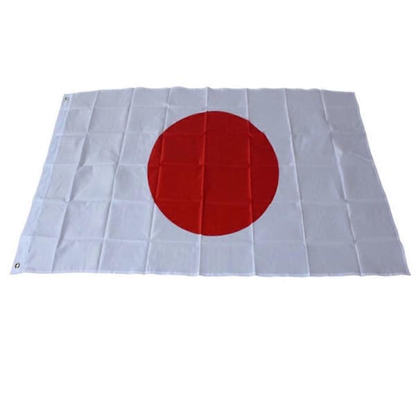 90x150cm 3x5ft Japan Flagg Polyester Nasjonalflagg med Maljer for Utendørs Innendørs
