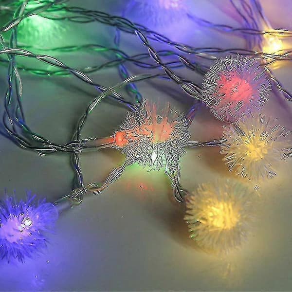 Farverige Solar Led Hår Bold String Lys Have Have Dekoration Jul