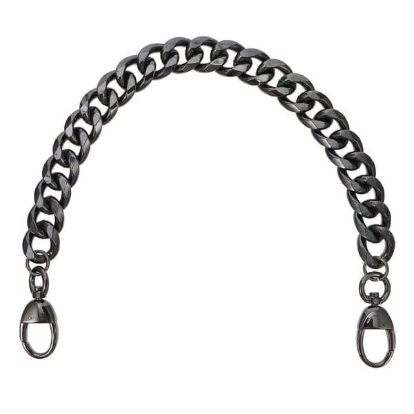 Modehandväskkedjor med spännen Eleganta axelremsväskor 40X2X0,2CM Svart