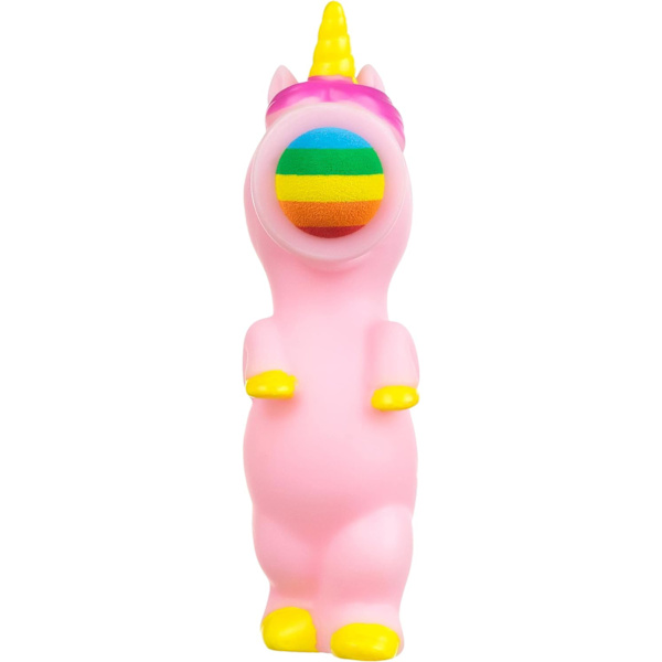 Klemme og lancer enhjørning legetøj med skumbolde inkluderet - Animal Ball Shooting Squishy Toy, Angstlindring Genstande Sensoriske Legetøj Klemme Legetøj