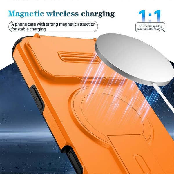 2-in-1 Magnetic Flip Stand Shockproof Case Compatible with iPhone 17 Air