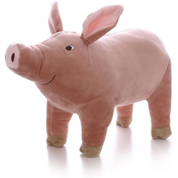 Sød tegneseriegris plyslegetøj udstoppet blødt dyr gris dukke til børns gave børnelegetøj Piggy Kawaii gave til piger (15,7 tommer)