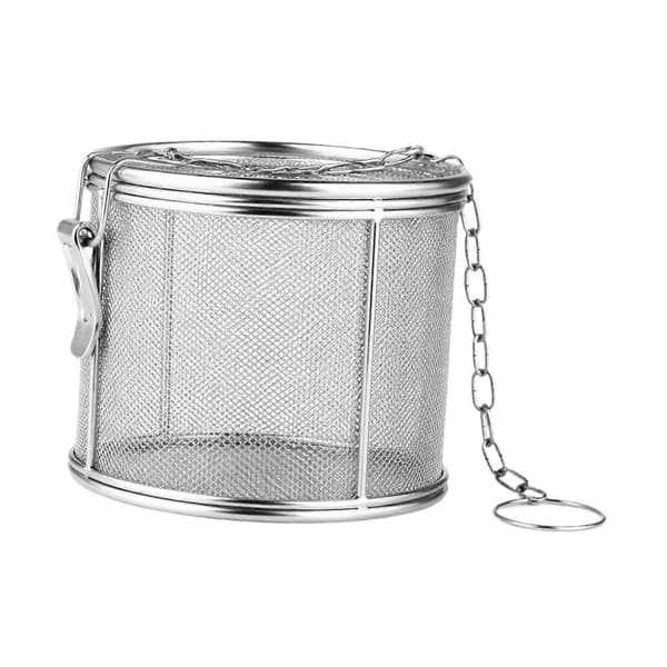 Mesh Te-boll Infuser Kryddkorg Rostfritt Stål Te Kryddinfuser Finmaskig