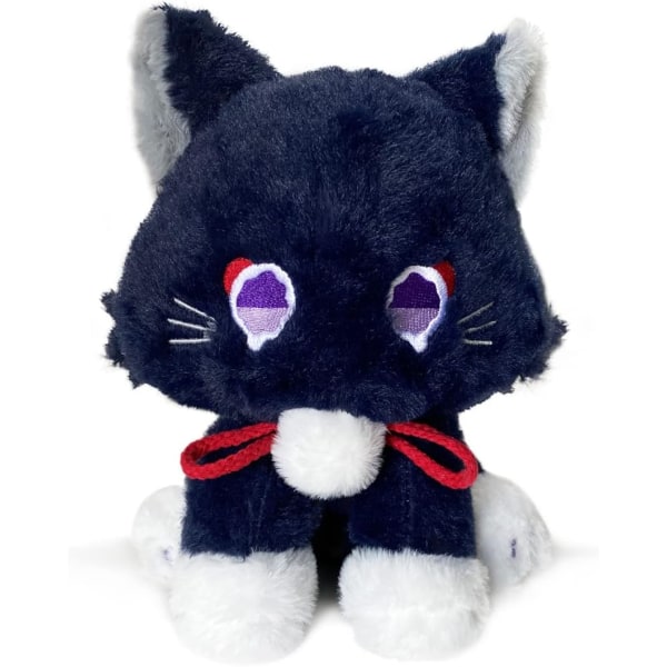 Kawaii plyschkudde Scaramouche Wanderer Cat Plysch söta grejer 10" mjuka gosedjur Samlarobjekt Scarameow plyschleksaker Present för fans (Scara Cat)