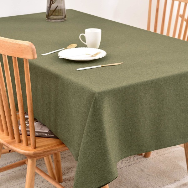 Rektangulär bordsduk Bordsdukar Vattentät Fläckbeständig Bordsduk Elegant Lätt att sköta för inomhus-, utomhusdekoration 140*240cm