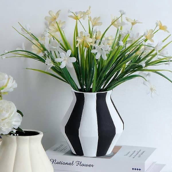 Keramisk blomvas, för heminredning, öppen spis, sovrum, kök, vardagsrum, mittstycken, kontorsbord