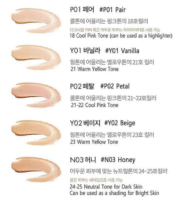 Double Cover Tip Concealer SPF38+ PA+++ Makeup Flytande Concealer Bekväm Ögonconcealer Kräm Vattentät KoreaKosmetik