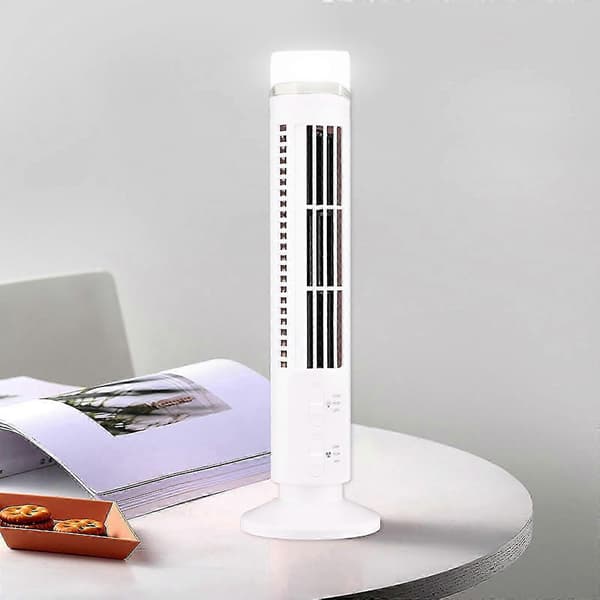 Tårnventilator LED Bladeless Fan 2025 Fri storlek Vit